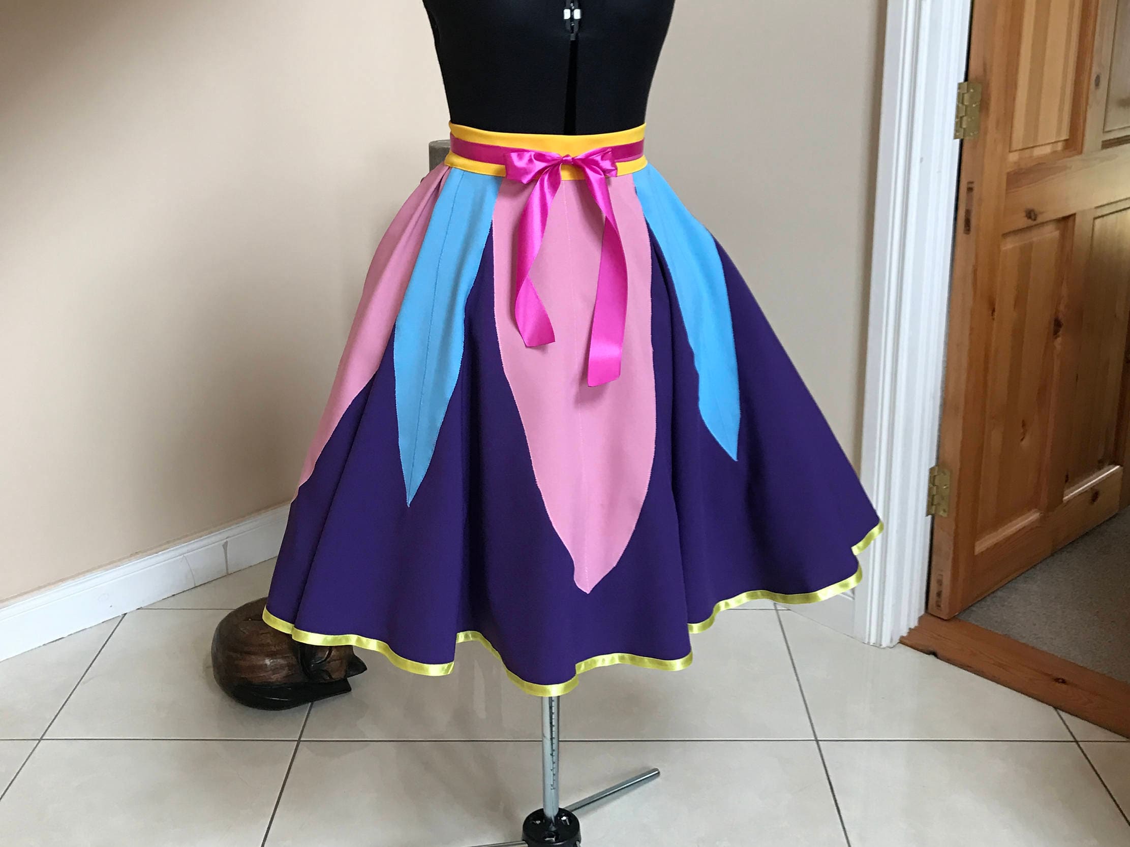 Teacup Full Circle Skirt, purple cosplay skirt