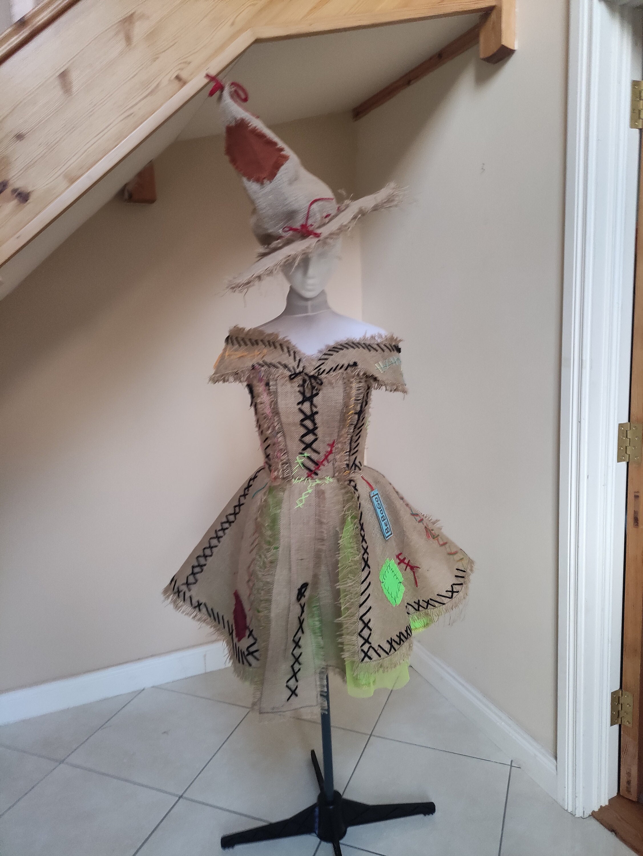 Scarecrow Burlap Sack Dress, Scarecrow Costume. - Etsy