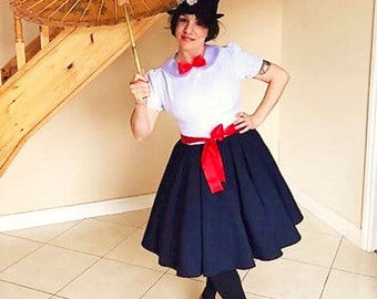 School uniform Costume, nanny Costume, nanny dress