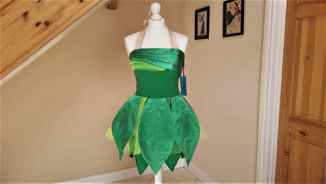 Green Fairy Adult Costume, Cosplay Dress , magical leaf Dress