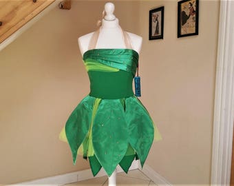 Green fairy Adult Halloween Fairy  Costume,green fairy dress ,cosplay costume