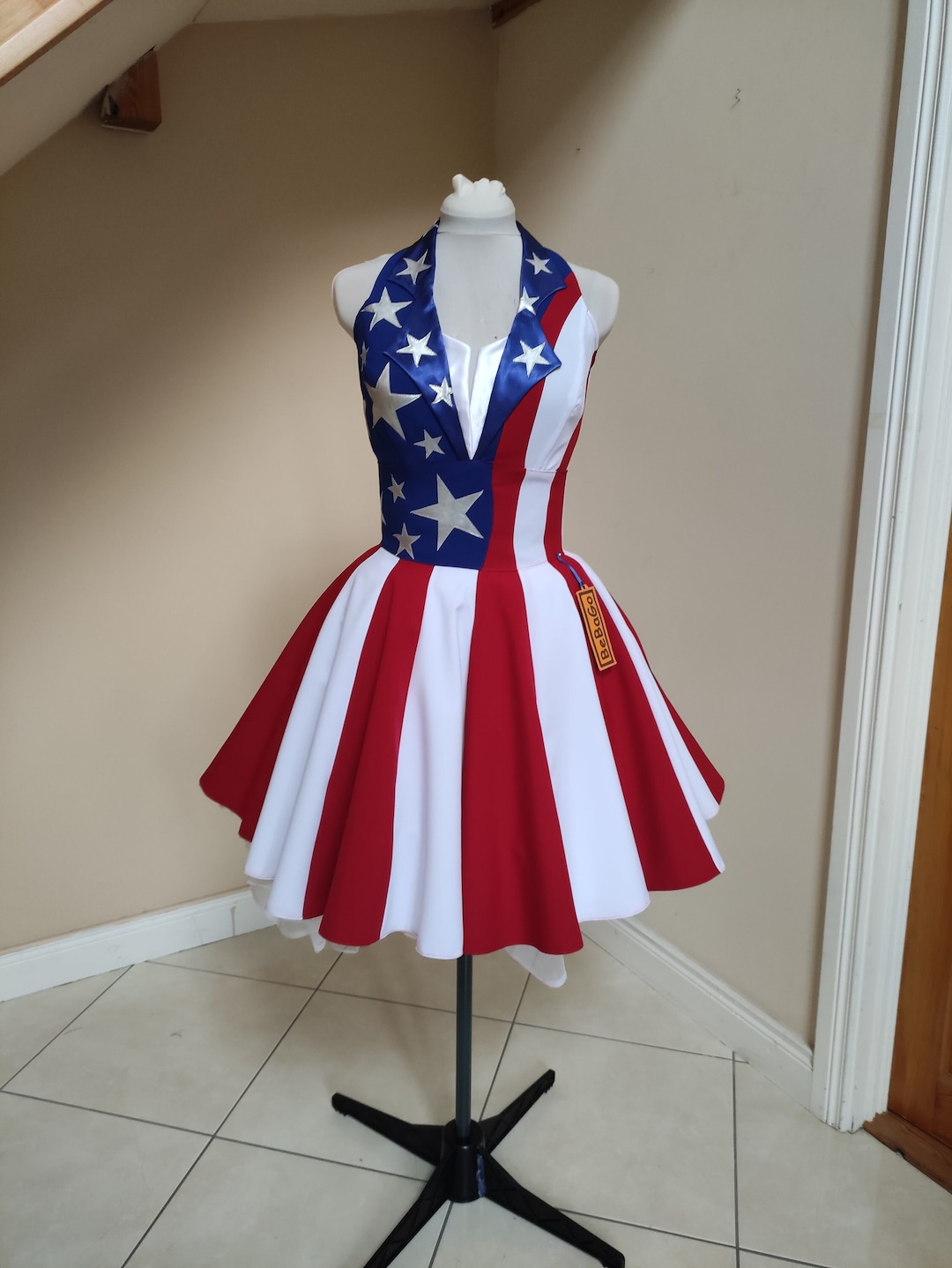 american flag dress American Flag Mini Dress  Thunderbird Rustic