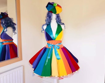 Rainbow dress, Girls Dress, Party Dress, Sunday, Dress, Special Occasion Dress, LGBT parade dress