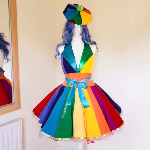Rainbow Party Dress, LGBT Parade Costume, Made-to-Measure