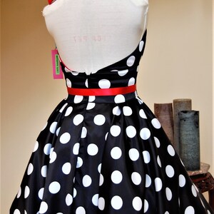 Pin Up Dress Rockabilly Dress Polka Dots Black White Etsy Pin Up Dress Rockabilly Dress Polka Dots Black White Etsy