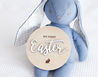 My First Easter Plaque - Photo Prop - Engraved Wooden Sign - keepsake - Easter Sign - Personalized Easter Decor