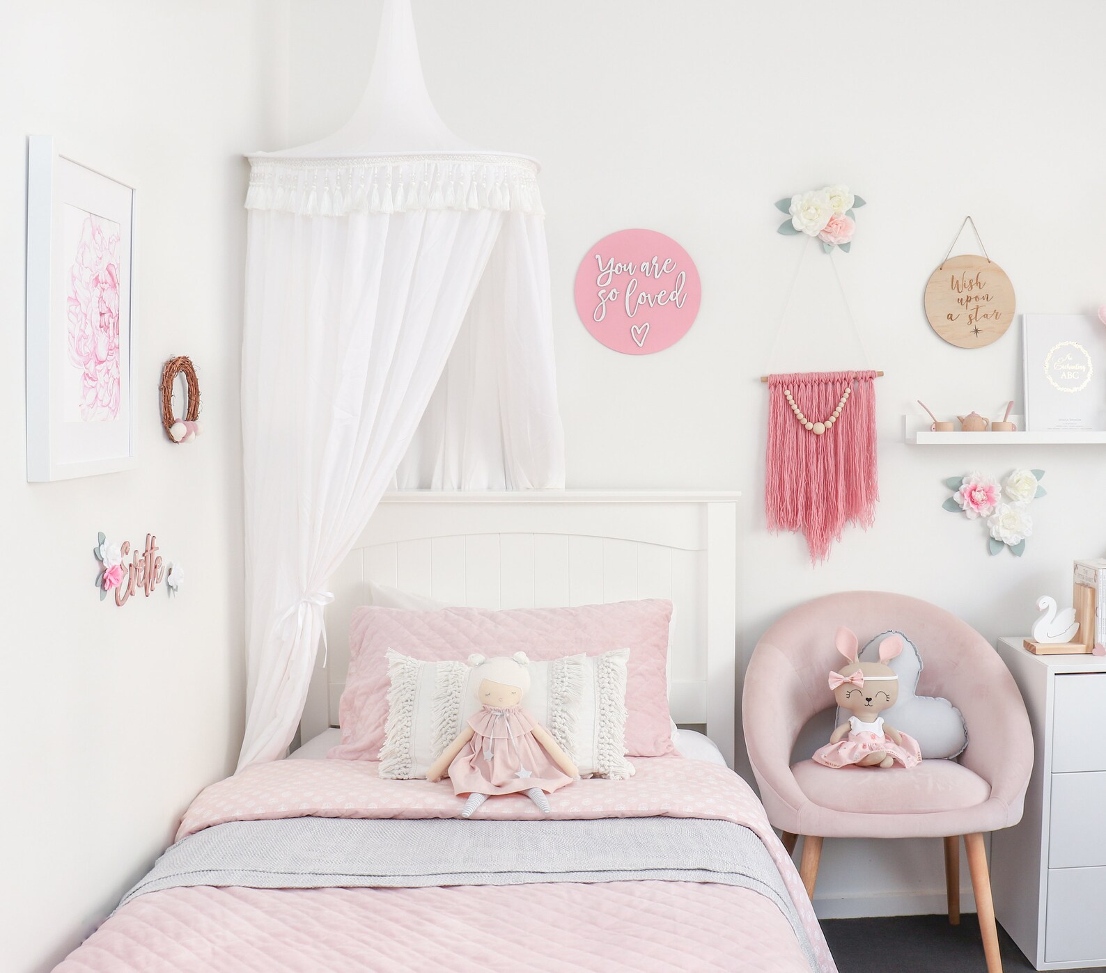 You Are so Loved Plaque Nursery Wall Art Rustic Wood Sign Etsy