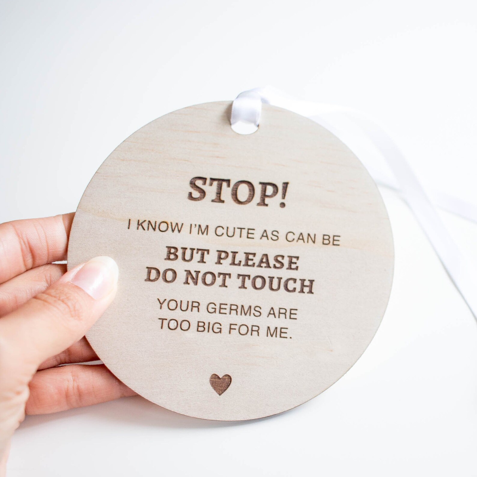 No Touching Baby Sign Do Not Touch Baby Tag Baby Germ Stroller Sign