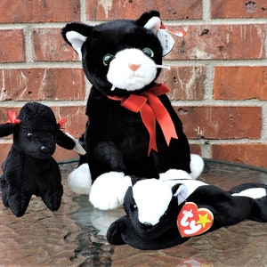 Gigi (tm) Stinky (tm) Zip (tm) Ty Inc (r) The Beanie/Buddies Collection (tm) RARE ERRORS