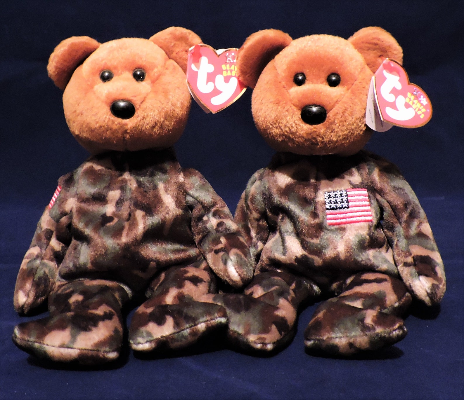 Hero Military TY Beanie Baby Errors Camo USA Freedom - Etsy