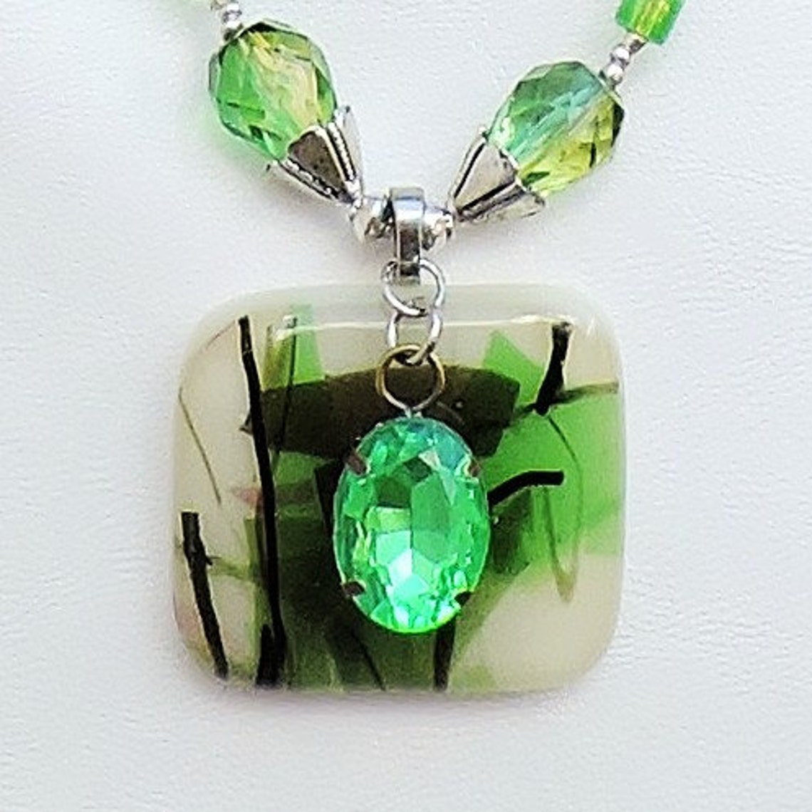 Square Green Stone Purse Wrap Etsy