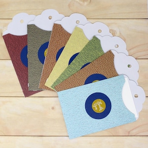Open Sleeve Thank You Envelopes - Set of 7 - Textured Style Design - 3 1/2" x 6 1/4" - With White Inserts - Order Packaging, etc.