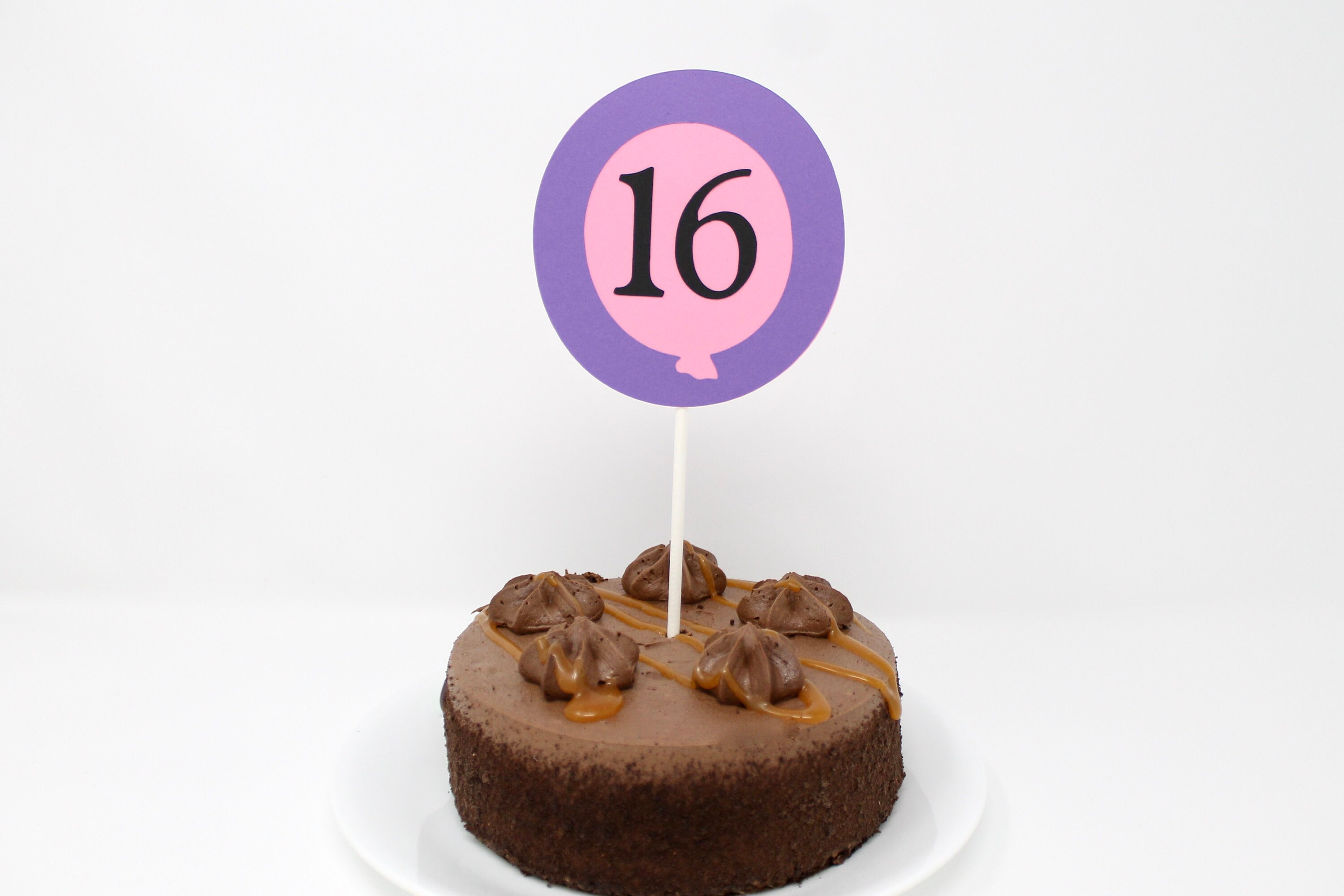 Cake Topper Custom Number Birthday Balloon Decoration | Etsy