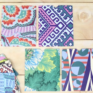 Enveloppes à manches ouvertes - Lot de 15 - Papier design Amy Butler - 3 x 3 1/2 po. - Convient aux cartes-cadeaux, cartes de visite, petits billets, etc.