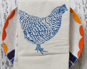 Chicken Cloth Napkins - Set of 4 - Organic Cotton - Farmhouse - Unpaper Towels - Table Setting - Organic Cotton Napkins - Reusable - Rooster