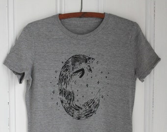 Celestial Fox T-Shirt: Organic Tri-Blend Women's Tee