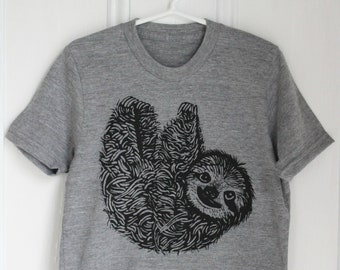 Kids Sloth T-Shirt: Organic Tri-Blend Children's Tee