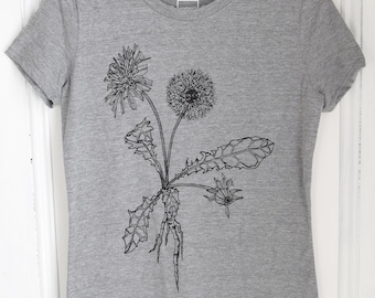 Dandelion T-Shirt: Organic Tri-Blend, Eco-Friendly Plant Tee