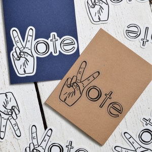 Vote Sticker 4 Decal Vinyl Sticker for Your Laptop Water Bottle or Journal Decal Election Sticker Window Decal Die Cut image 1