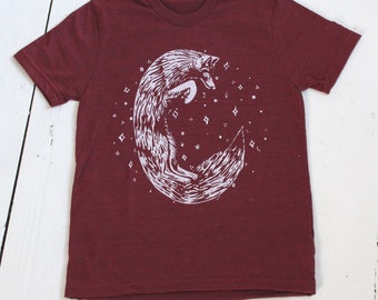 Happy Fox Kid/'s T-Shirt Children Boys Girls Unisex Top