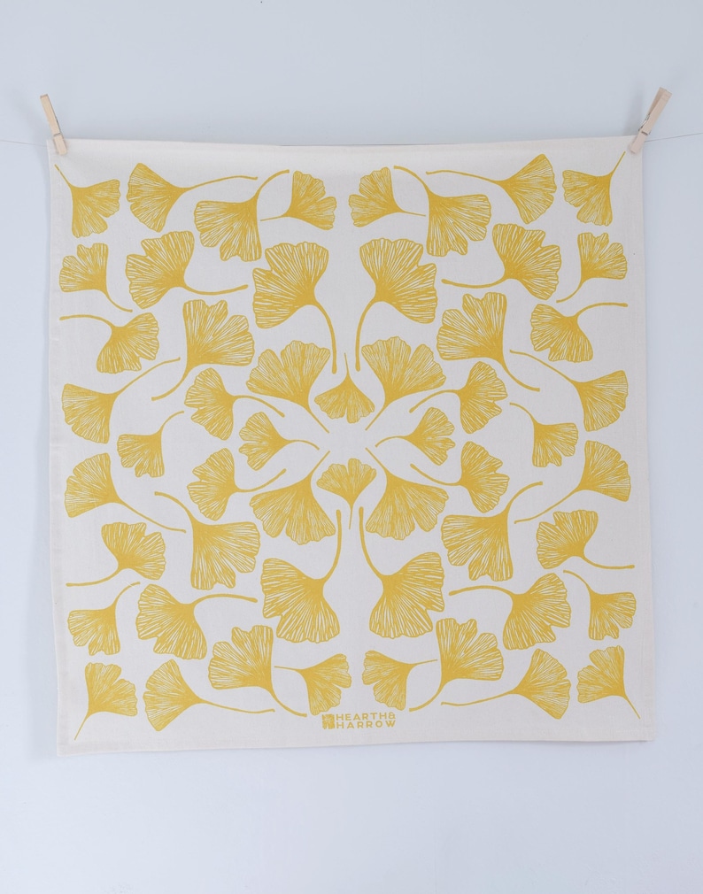 Ginkgo Leaf Tea Towel - Thumbnail 4
