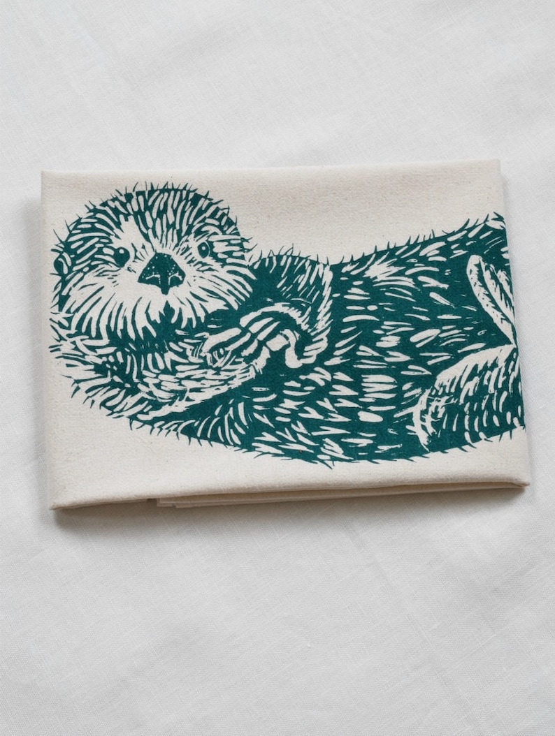 Sea Otter Tea Towel - Thumbnail 2