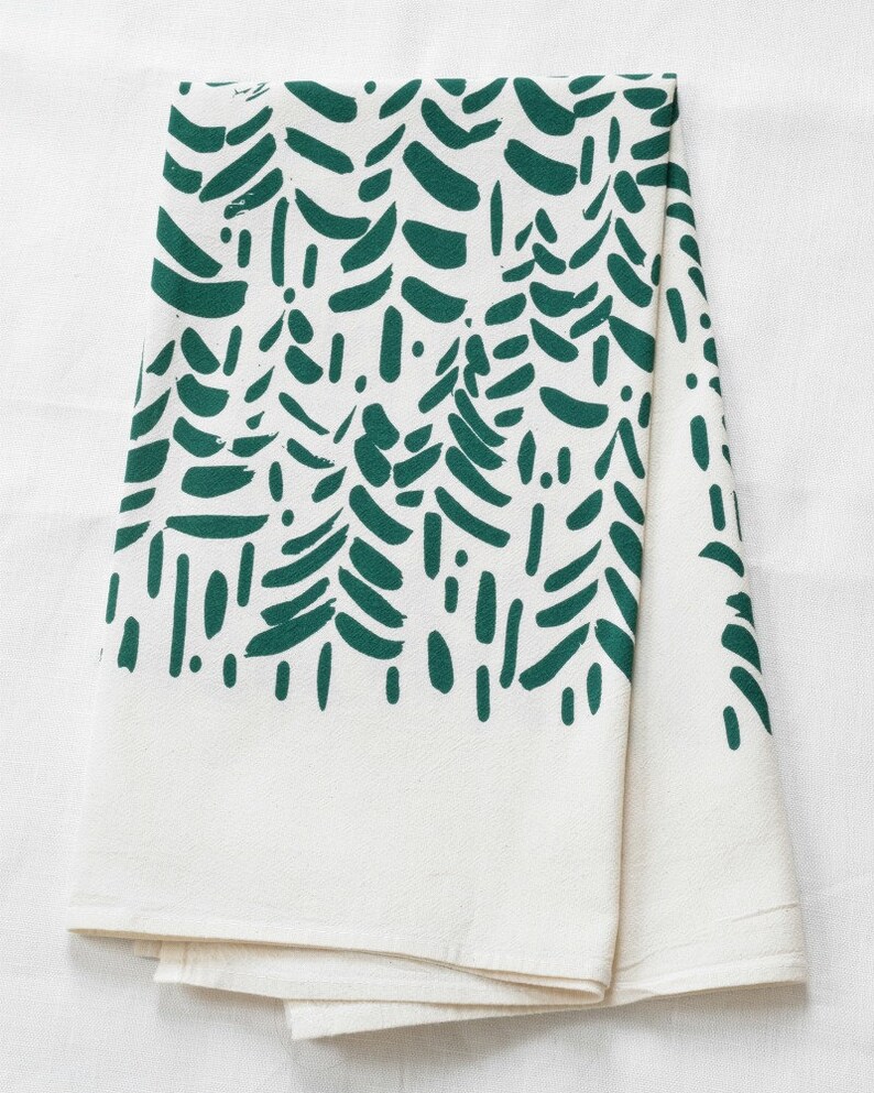 Tea Towel Organic Cotton Eco Friendly Kitchen Towels Etsy