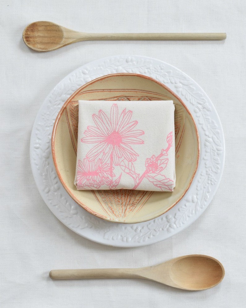 Cloth Napkins Organic Cotton Set of 4 Cotton Napkin Set Etsy