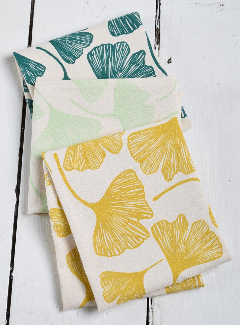 Ginkgo Leaf Tea Towel - Thumbnail 2