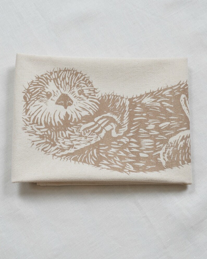 Sea Otter Tea Towel