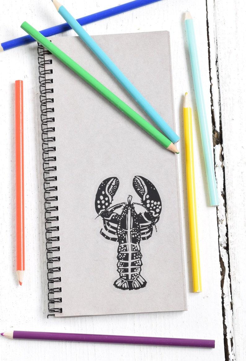 Lobster Sticker 4 Decal Vinyl Sticker for Your Laptop Water Bottle or Journal Decal Window Decal Die Cut Label image 1