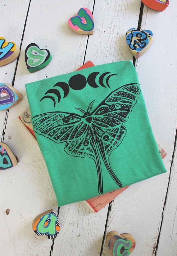 Kids Luna Moth T-Shirt: Organic Tri-Blend Children's Tee