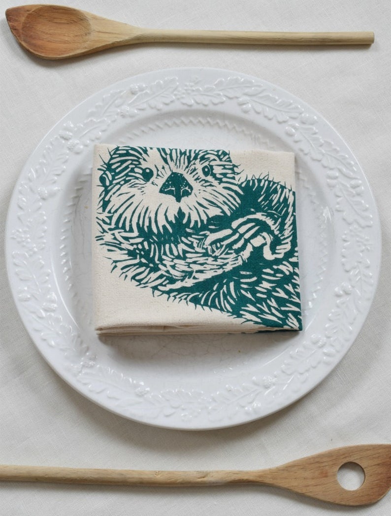 Sea Otter Tea Towel - Thumbnail 5