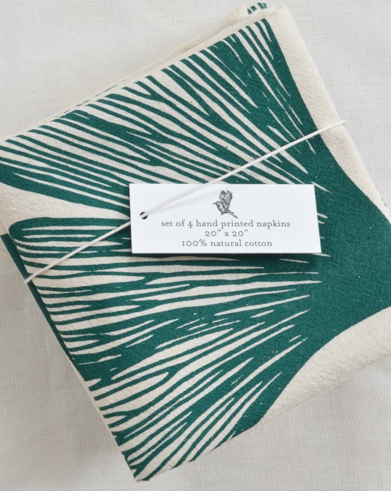 Plaid Organic Cotton Napkins - Set of 4 • The Farmhouse Project