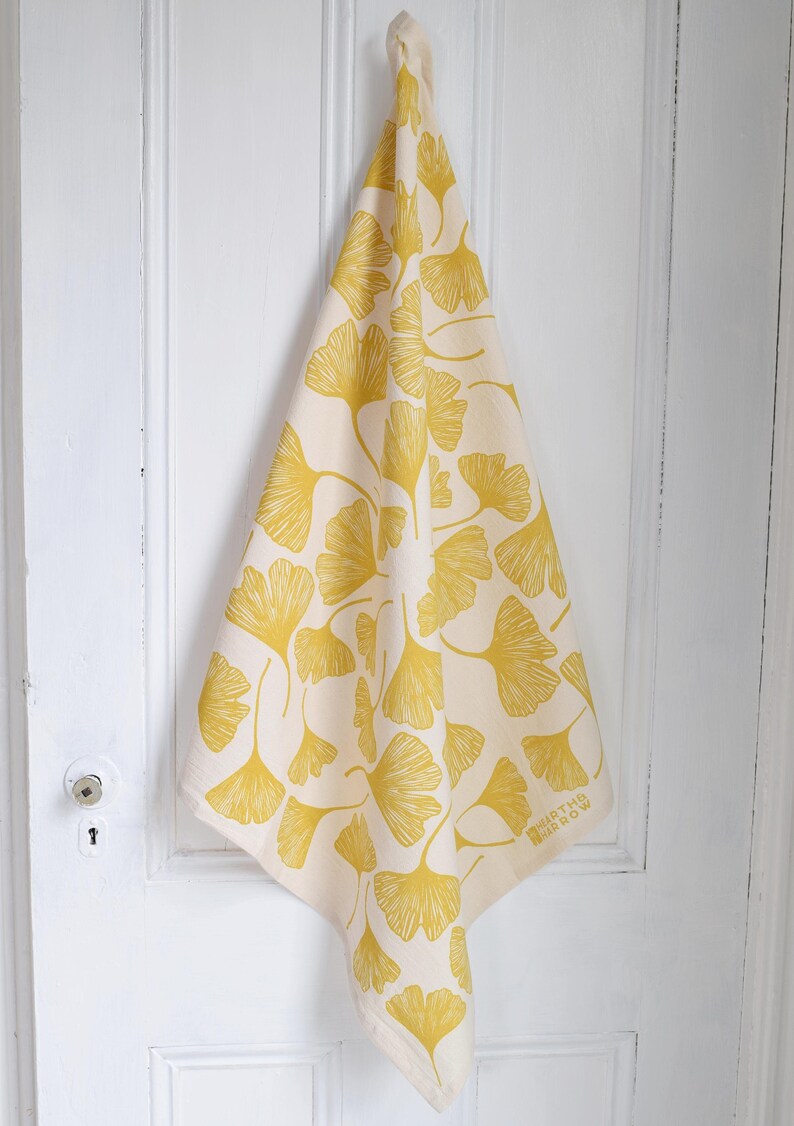 Ginkgo Leaf Tea Towel