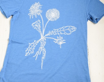 Dandelion T-Shirt: Organic Tri-Blend, Eco-Friendly Plant Tee