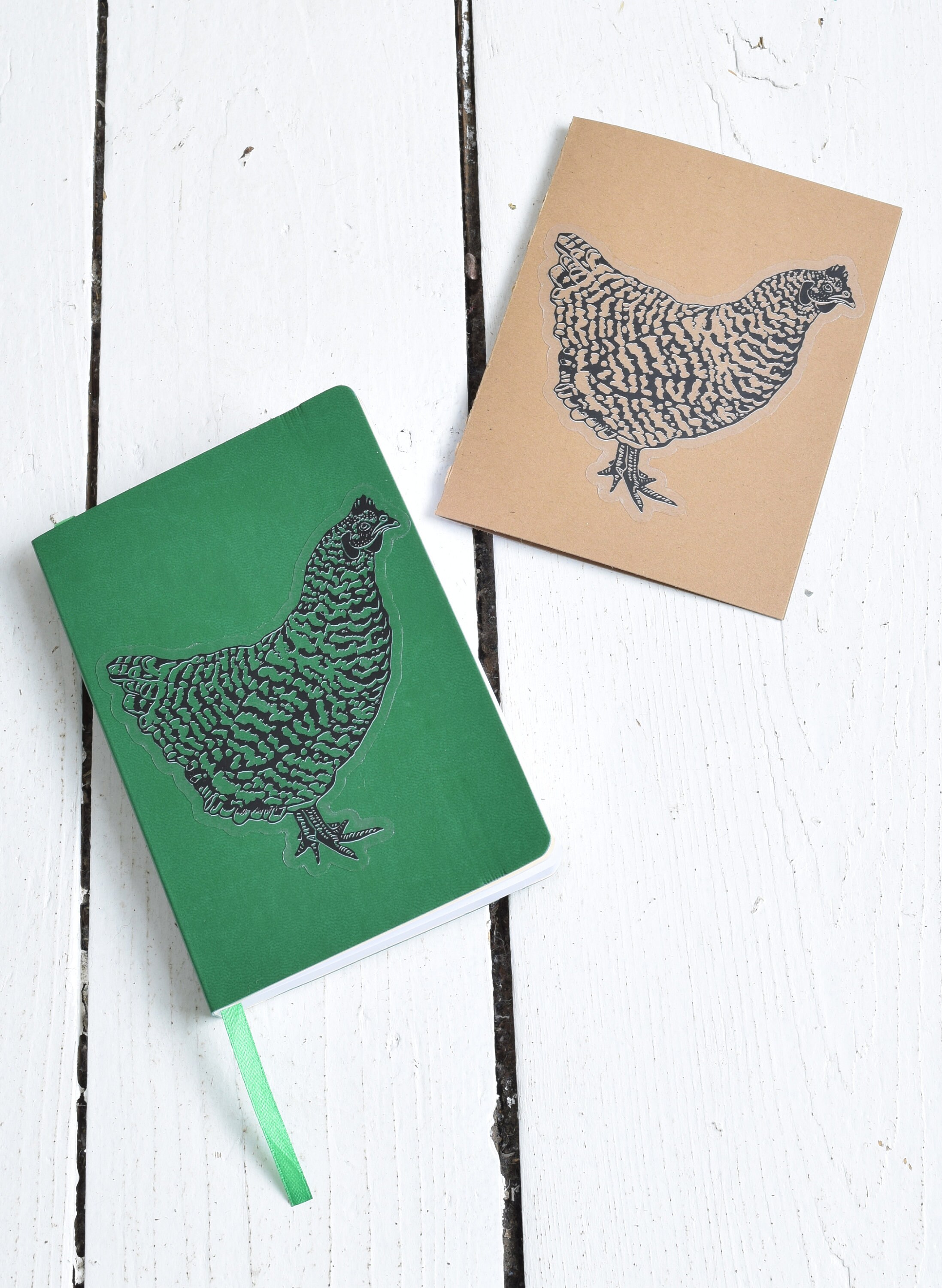 Hand-drawn Chicken Sticker: Glossy Die Cut Vinyl Decal - 4