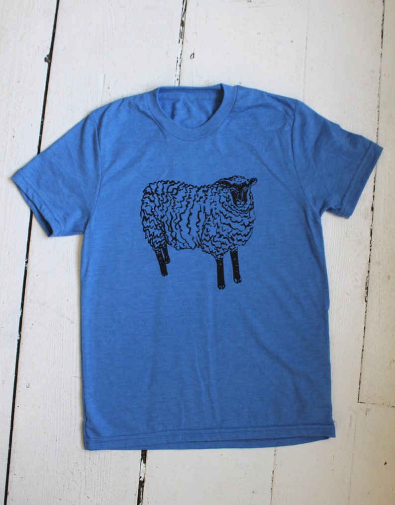 Organic Kids T-shirt Graphic Tees Children/'s Gift Tri-Blend Unisex Kids Sheep Tee Lamb Shirt Children/'s Animal Shirt