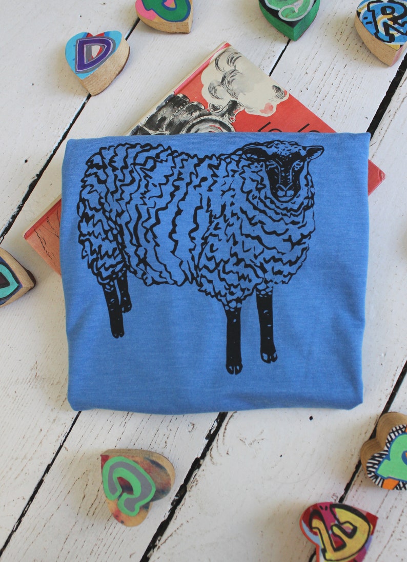 Organic Kids T-shirt Graphic Tees Children/'s Gift Tri-Blend Unisex Kids Sheep Tee Lamb Shirt Children/'s Animal Shirt
