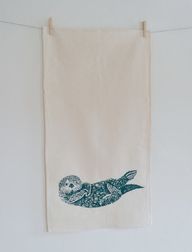 Sea Otter Tea Towel - Thumbnail 3