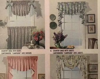 Vintage Pattern McCalls 5283 Curtain Sewing Pattern Vintage Curtain Pattern
