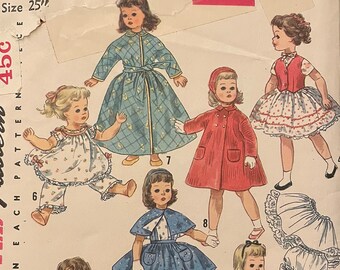 2000s Simplicity Sewing Pattern 4702 Barbie Doll Clothes