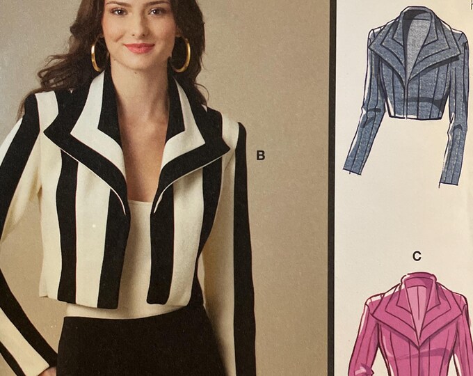Mccalls R12204 12204 M8533 8533 Pattern UNCUT Bolero Jacket Seam Detail ...