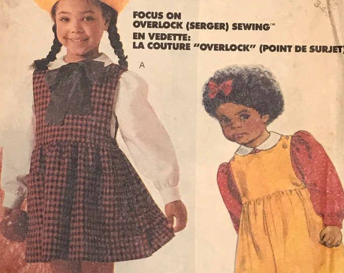 Simplicity 7569 Pattern UNCUT 1990s Vintage for Kids Girl's Easy to Sew ...