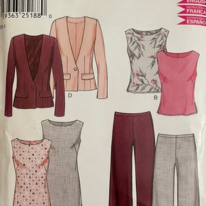 New Look 6114 Pattern UNCUT Vintage 2000s Sleeveless Shell Top Side ...