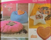 Simplicity 5105 Pattern UNCUT Simply Teen Retro 1960s Easy Pillows Andrea Schewe Throw Pillow Bean Bag Chair Foot Stool Pocket Flower