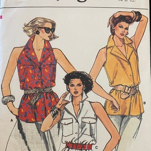 Peut inclure: Un patron de couture pour un haut sans manches avec un col. Le patron est pour les tailles 6-8-10 et est de Very Easy Vogue.