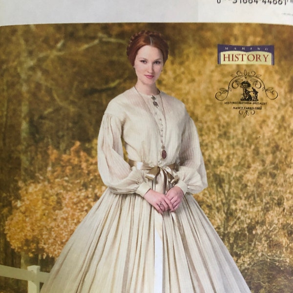 Butterick B5831 5831 Pattern UNCUT Making History Historical Clothing Specialist Nancy Farris Thee 19th Century Civil War Size 8 10 12 14 16