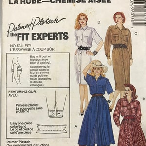 Vintage 80s Top Button Up Down Front Shirt Notched Collar Pleated Skirt Cuffed Cuff Pants Shorts McCalls 4210 Sewing Pattern Misses Size 10