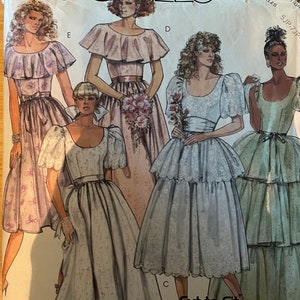sewing patterns for junior bridesmaid dresses Girl's Junior Bridesmaid's Communion Formal Dress Sewing Pattern Size 3-6  Uncut